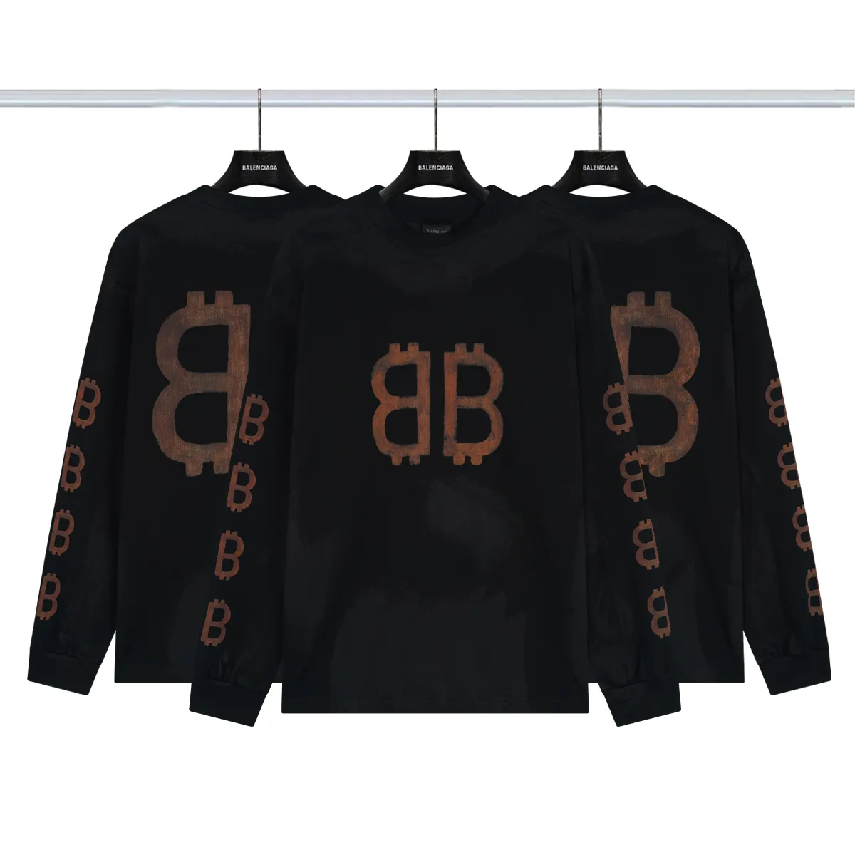 Balenciaga B 💰P145 23 32s 240 +Sizes ＋ Logo Size:Xs-L ：Black